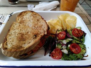 Jackfruit sandwich (July 2022) at Drift-In in York