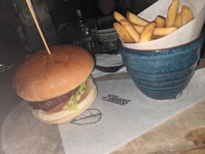 Moving mountain burger at The Botanist in York