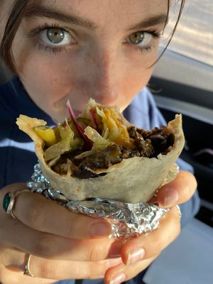 Burger burrito 🌯  at El Rayo Vegan Cantina in York