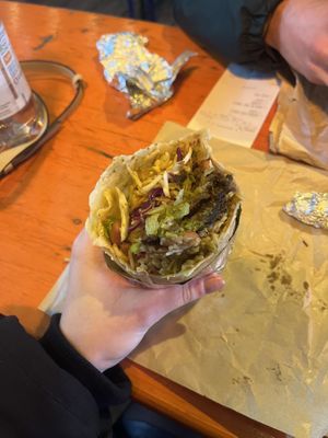 Classic mushroom burrito  at El Rayo Vegan Cantina in York