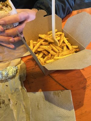 Spiced fries  at El Rayo Vegan Cantina in York