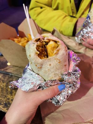 Korean tofu burrito 🌯   at El Rayo Vegan Cantina in York
