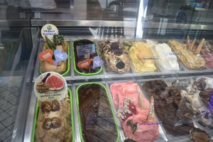 Fig (bottom left) was vegan as well at Caravel in Athens