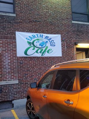 Sign at Earth Based Cafe in Martinsburg