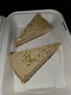 Raw vegan lemon cheese cake at Earth Based Cafe in Martinsburg