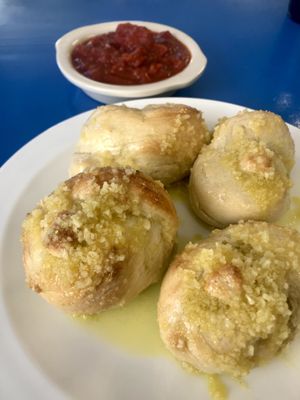 Garlic Knots at Earth Based Cafe in Martinsburg