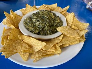 Cheezy Artichoke Spinach Dip at Earth Based Cafe in Martinsburg