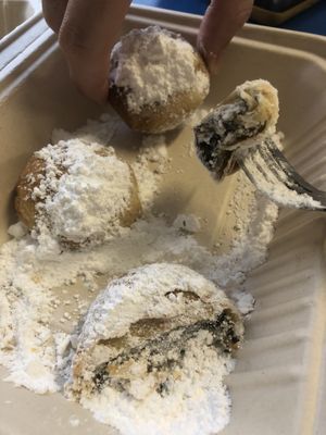 FRIED OREOOOOOSSSSSS !!!!!! at Earth Based Cafe in Martinsburg