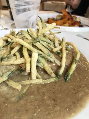 Tofu alla Magnasco con zucchine fritte  at Locanda Zanella in Cavallino-treporti