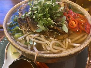 Close up of Pho  at Nam Song in Sheffield