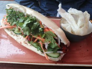 Siracha tofu bagette at Nam Song in Sheffield