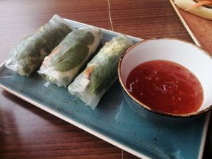 Summer rolls at Nam Song in Sheffield