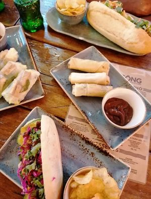 Tofu banh mi, spring rolls and summer rolls at Nam Song in Sheffield
