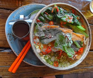 Vegan pho with tofu at Nam Song in Sheffield