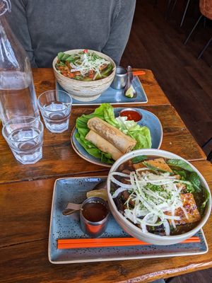 Vegan pho dishes at Nam Song in Sheffield