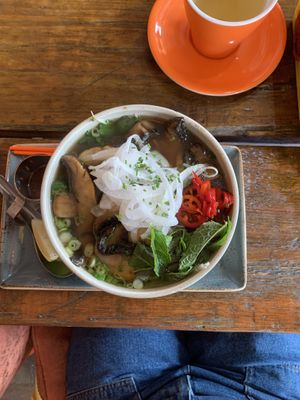 Mushroom pho 🍄 so tasty   at Nam Song in Sheffield