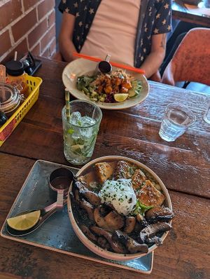 Vegan dishes at Nam Song in Sheffield