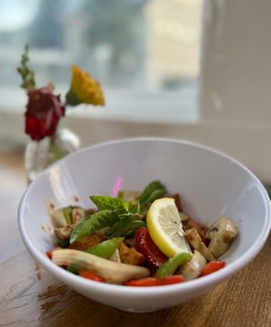 Thai basil  at Siam Orchid in Bar Harbor