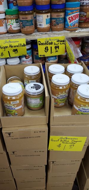 Nut butters at Just Bargain Price Discount Store in Rancho Cucamonga