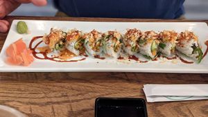 Veggie roll at The Slippery Mermaid Sushi Bar in Navarre