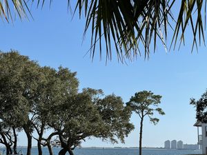 View from the patio  at The Slippery Mermaid Sushi Bar in Navarre
