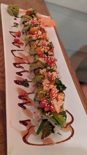 Avocado vegan roll at The Slippery Mermaid Sushi Bar in Navarre
