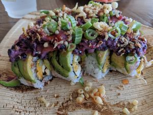 Avocado vegan roll at The Slippery Mermaid Sushi Bar in Navarre