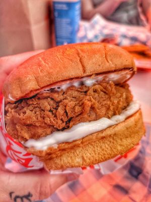 Charlie's Chicken sandwich - 9/10 at Monty's Good Burger - 3rd St in Los Angeles