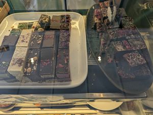 Vegan sweets at Crooked Kitchen in Bendigo