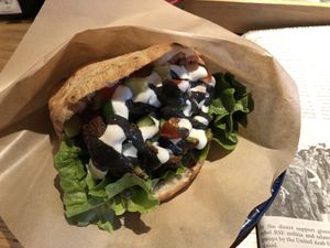 Vegan falafel sandwich    at Salam in Tokyo