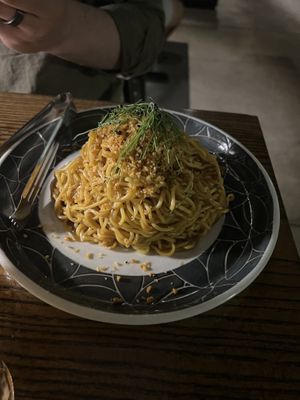 Szechuan noodles  at Lineage in Wailea
