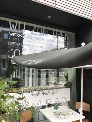 Some outdoor tables at Fig in Utrecht