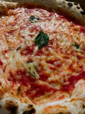 Margarita pizza at Plant Base in Lisbon