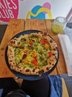 Best pizza ever! at Plant Base in Lisbon