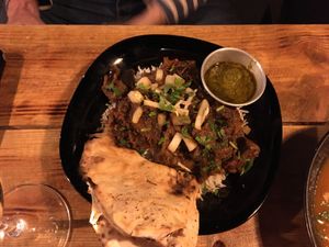 Eggplant pakistani dish at Plant Base in Lisbon