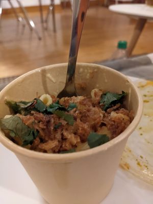 Mac and cheese at Plant Base in Lisbon