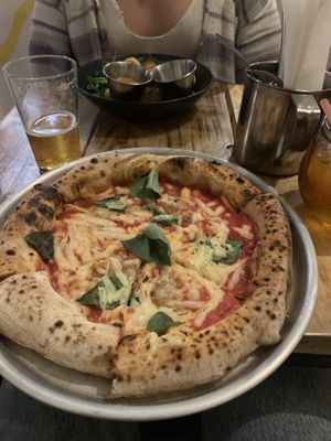 Margherita pizza  at Plant Base in Lisbon