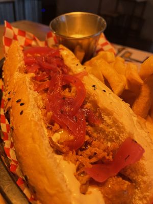 The underdog hotdog  at Plant Base in Lisbon