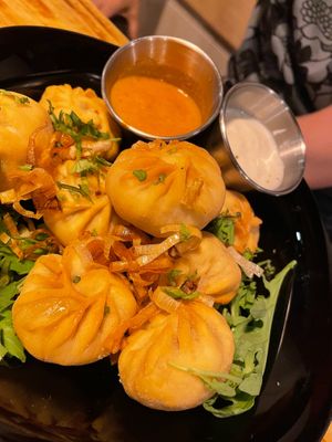 Fried momo. at Plant Base in Lisbon