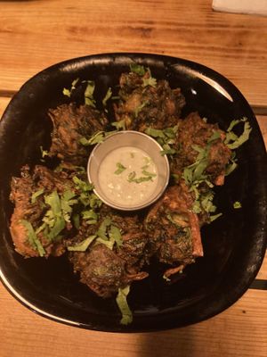 pakoras  at Plant Base in Lisbon