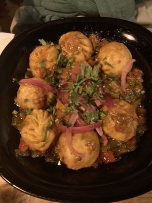 chilli momos  at Plant Base in Lisbon