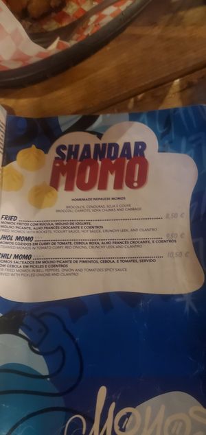 Menu at Plant Base in Lisbon