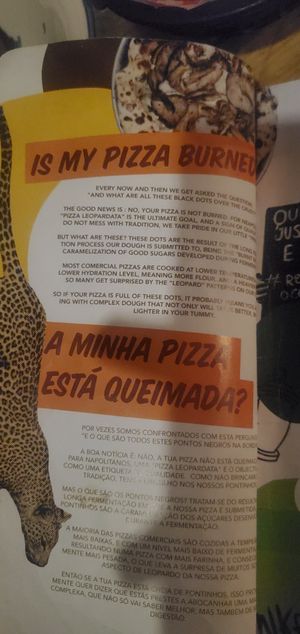 Menu at Plant Base in Lisbon