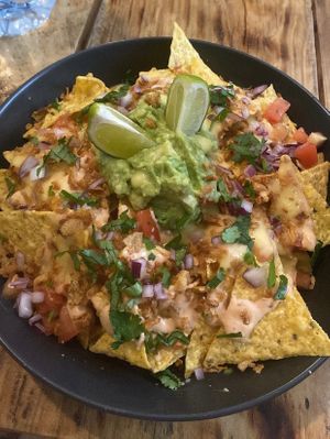 Nachos at Plant Base in Lisbon