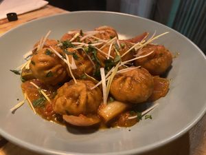 Chilli momos  at Plant Base in Lisbon