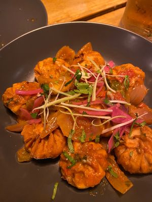 Momos, third ones on the menu at Plant Base in Lisbon