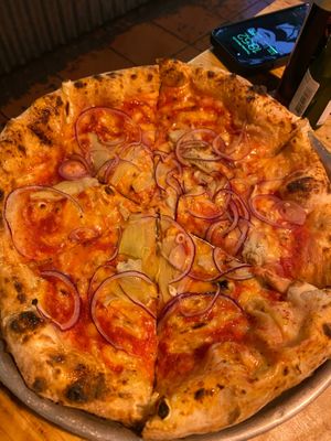 Great pizza at Plant Base in Lisbon