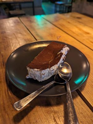 Tiramisu at Plant Base in Lisbon