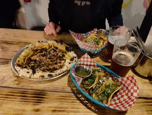 Cactus tacos! at Plant Base in Lisbon