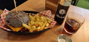 Special burger at Plant Base in Lisbon